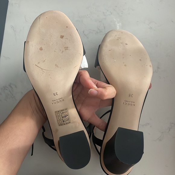 Black Gucci Miro Horsebit Heels Size 38 - Picture 8 of 13